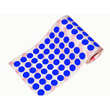 [1041011] Caja rollo 2.736 gomets círculo mediano azul