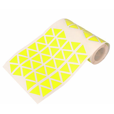 [1041082] Caja rollo 2.508 gomets triángulo grande amarillo