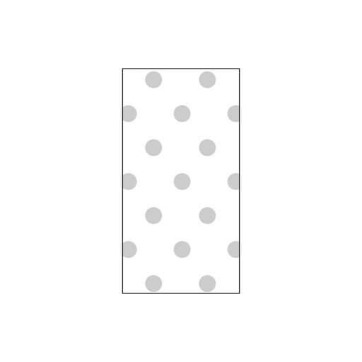 [3158042] Bobina 0.8 x 50 m 35 µm PP transparente punto plata