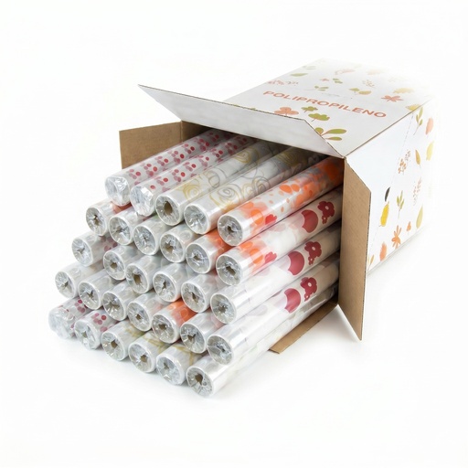[3158091] Expositor 72 rollos 0.7 x 1.5 m film PP decorado todo año