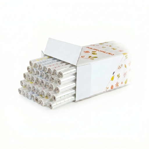 [3158093] Expositor 72 rollos 0.7 x 1.5 m film PP decorado puntos surtidos