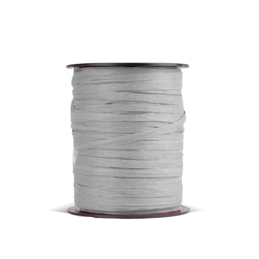 [3220005] Rollo rafia papel 3.5 cm x 100m plata