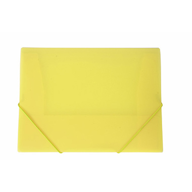 [4100005] Caja 12 carpetas gomas A4 Candy amarillas