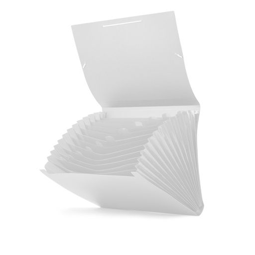 [4152003] Clasificador fuelle A4 13 compartimentos blanco