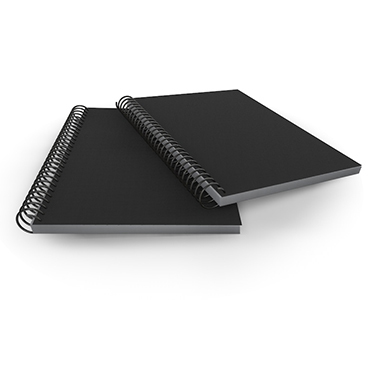 [4240050] Carpeta espiral 50 fundas A4 con bolsillo negra