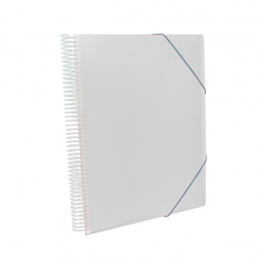 [4240061] Carpeta espiral 60 fundas A4 con bolsillo transparente