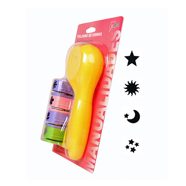 [5099003] Set 4 taladros manualidades 1.91 cm combinación C