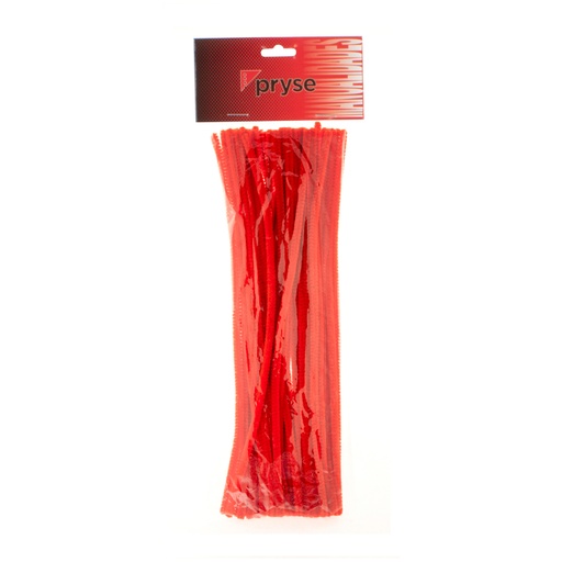 [5110012] Bolsa 25 chenillas 300 x 6 mm rojas