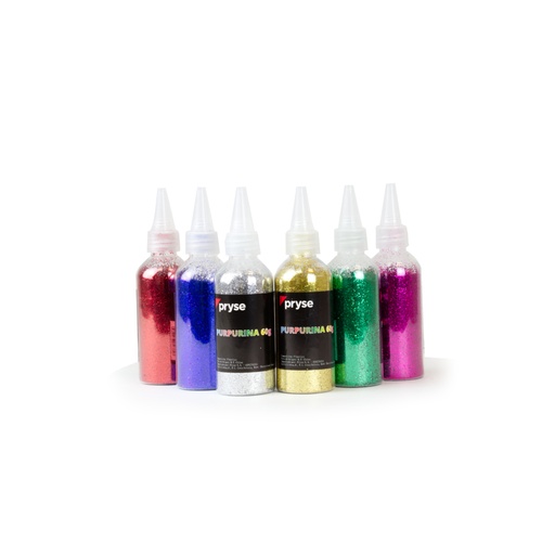[5200039] Expositor 24 botes aplicador 20 g purpurina colores surtidos