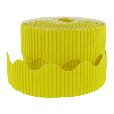 [5300002] Borde cartón ondulado amarillo 10 cm x (7.5 m x 2)