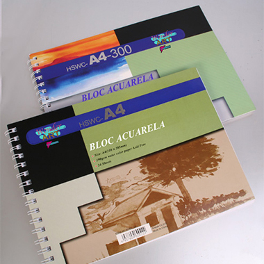 [6230033] Cuaderno dibujo A4 acuarelas 12 hojas 300 g