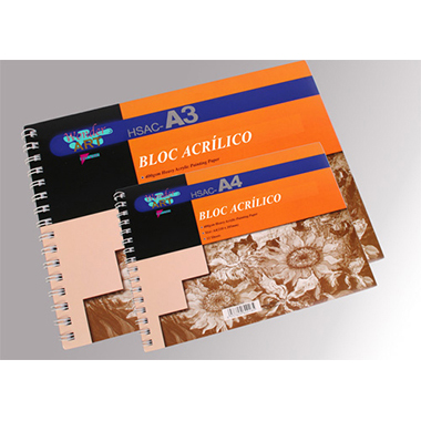 [6230051] Cuaderno dibujo A4 acrílico 12 hojas 400 g