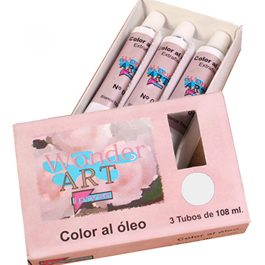 [6251002] Caja 3 tubos 108 ml óleo nº 02 blanco zinc titanim