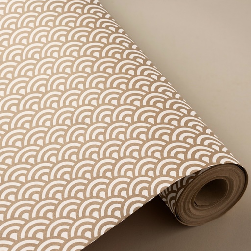 [3150193R] Bobina 31 cm 2 kg 100% kraft reciclado ondas blanca