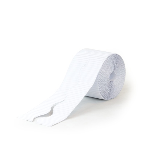 [5300010] Borde cartón ondulado blanco 10 cm x (7.5 m x 2)