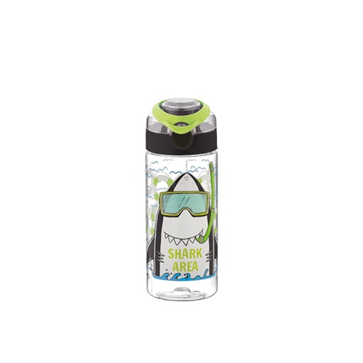 [0950101] Botella de Tritan con asa de 500 ml Tiburón