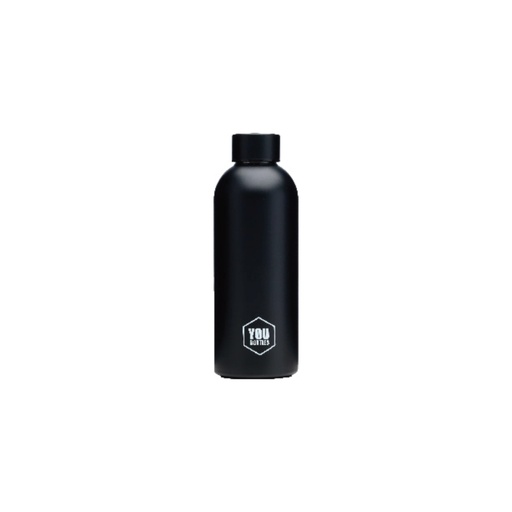 [0955003] Botella de Acero Inoxidable de 500 ml Negra