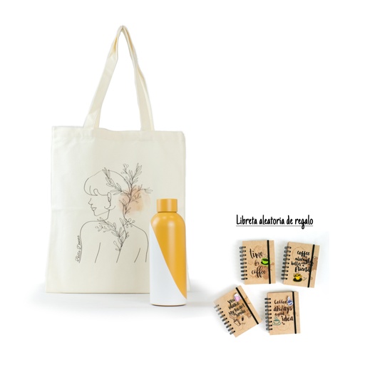 [0959001] Opción regalo Bella Donna : botella + bolsa canvas + libreta gratis