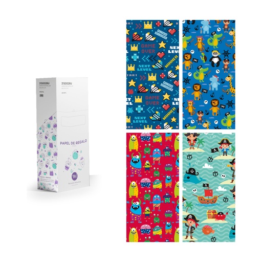 [3150026N] Expositor 50 rollos 0.7 x 2 m infantil