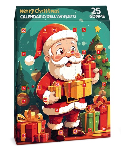 [8500101-82371] Calendario de adviento gomas de borrar 3D
