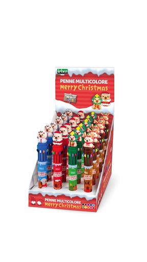 [8500104-82282] Bolígrafo 10 colores Capybara Navidad