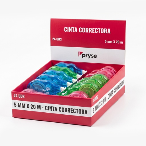 [1280011] Expositor 24 correctores en cinta 5 mm x 20 m