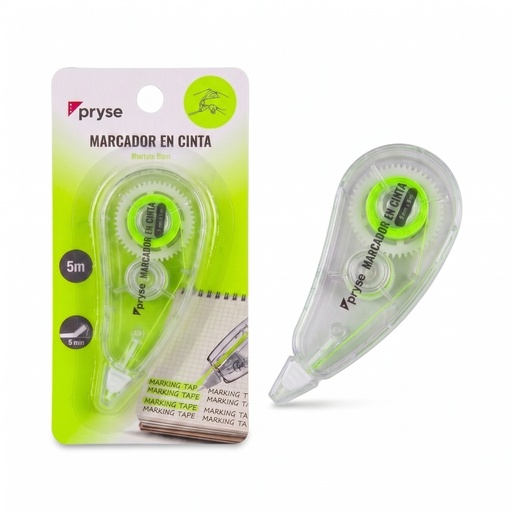 [1280073] Marcador en cinta 5 mm x 5 m verde con blister