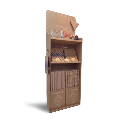 [3159980] Expositor y productos kraft 100% reciclado Navidad